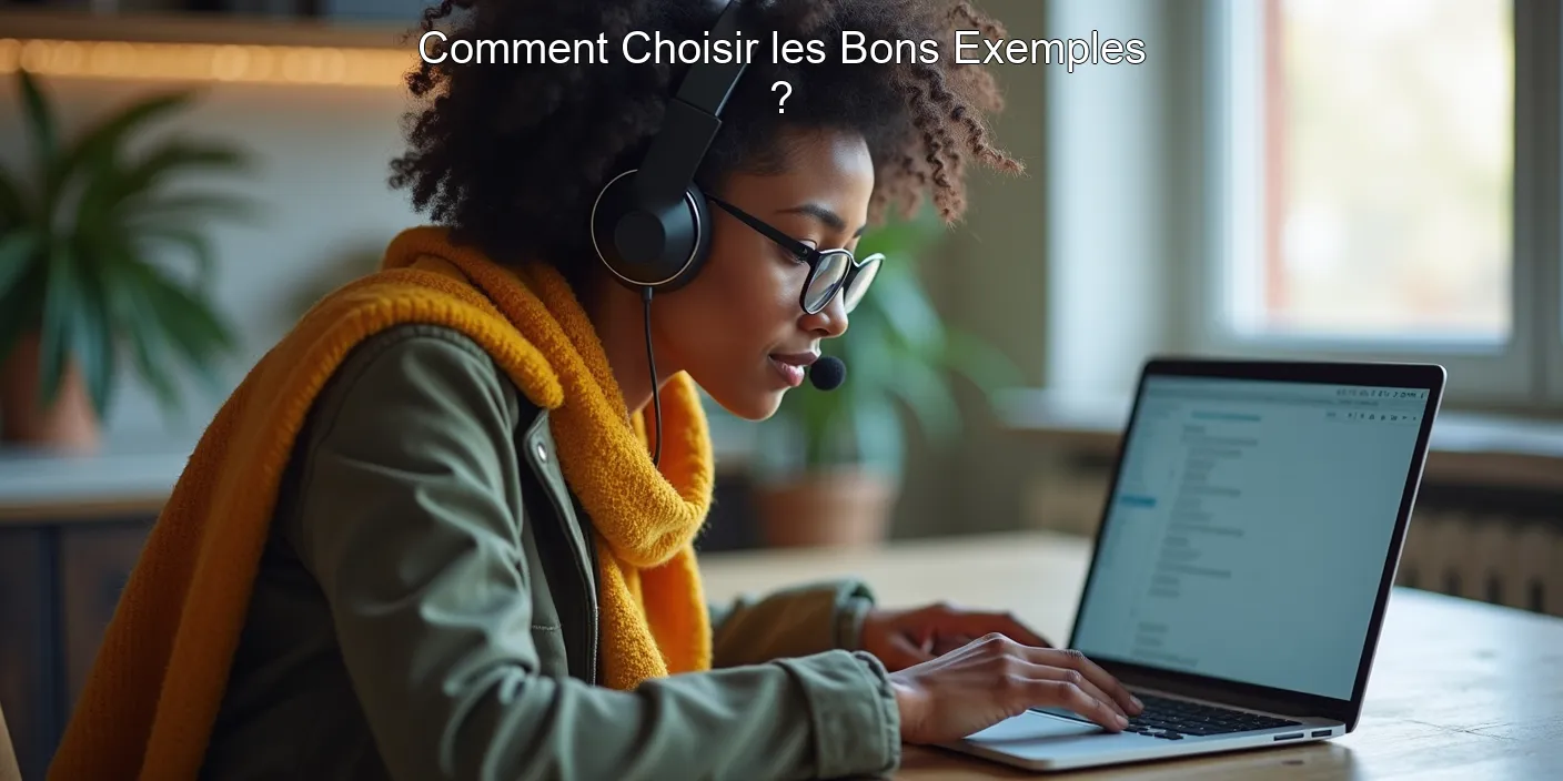 Comment Choisir les Bons Exemples ?