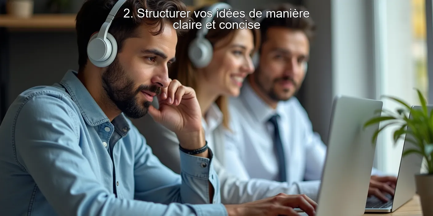 2. Structurer vos idées de manière claire et concise