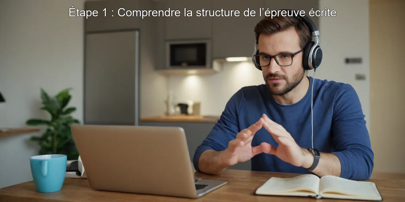 Étape 1 : Comprendre la structure de l’épreuve écrite