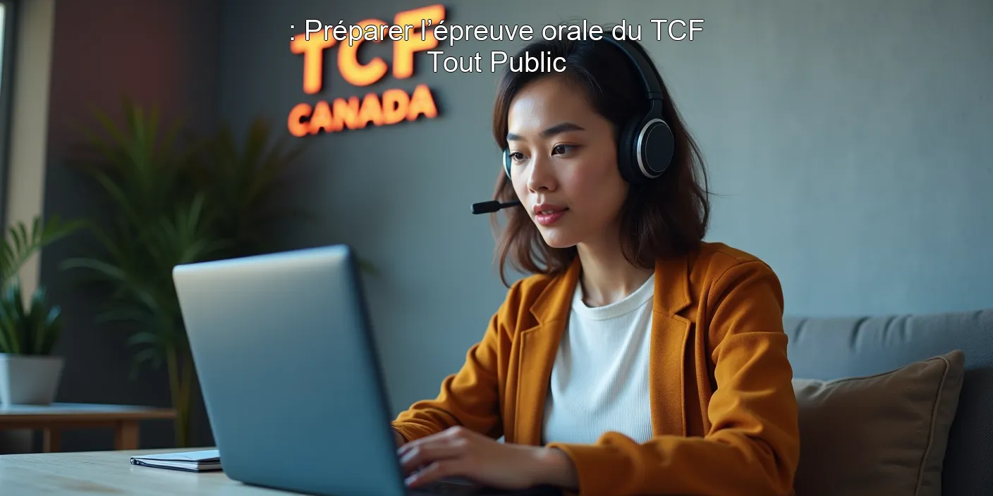 : Préparer l’épreuve orale du TCF Tout Public