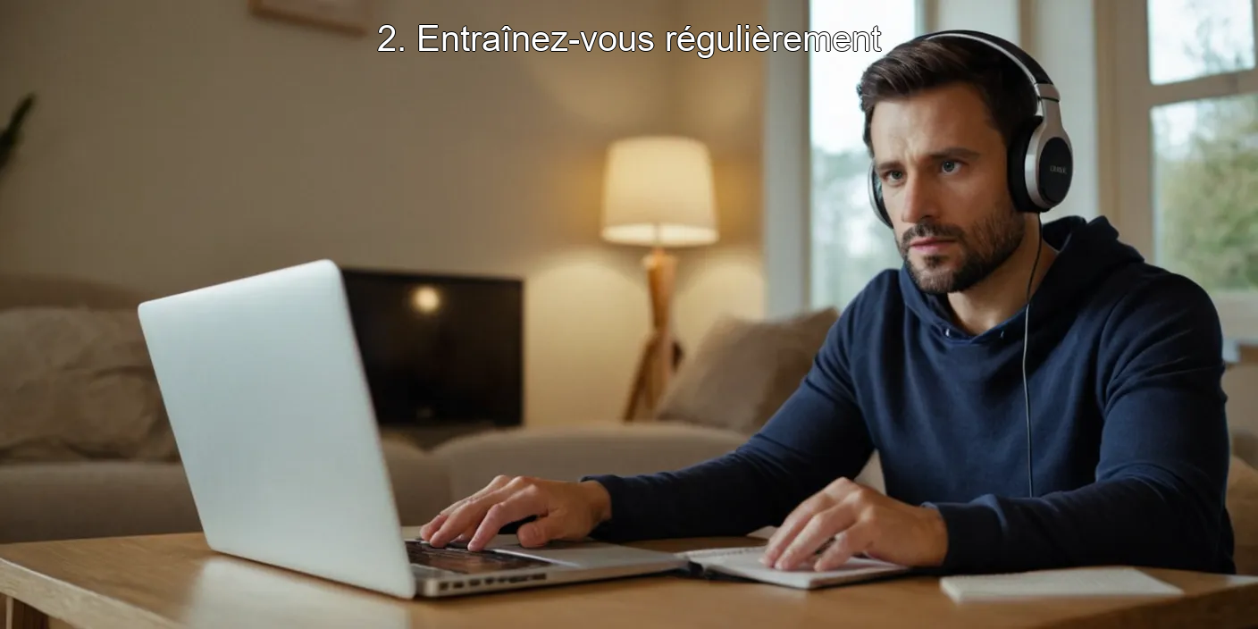 2. Entraînez-vous régulièrement