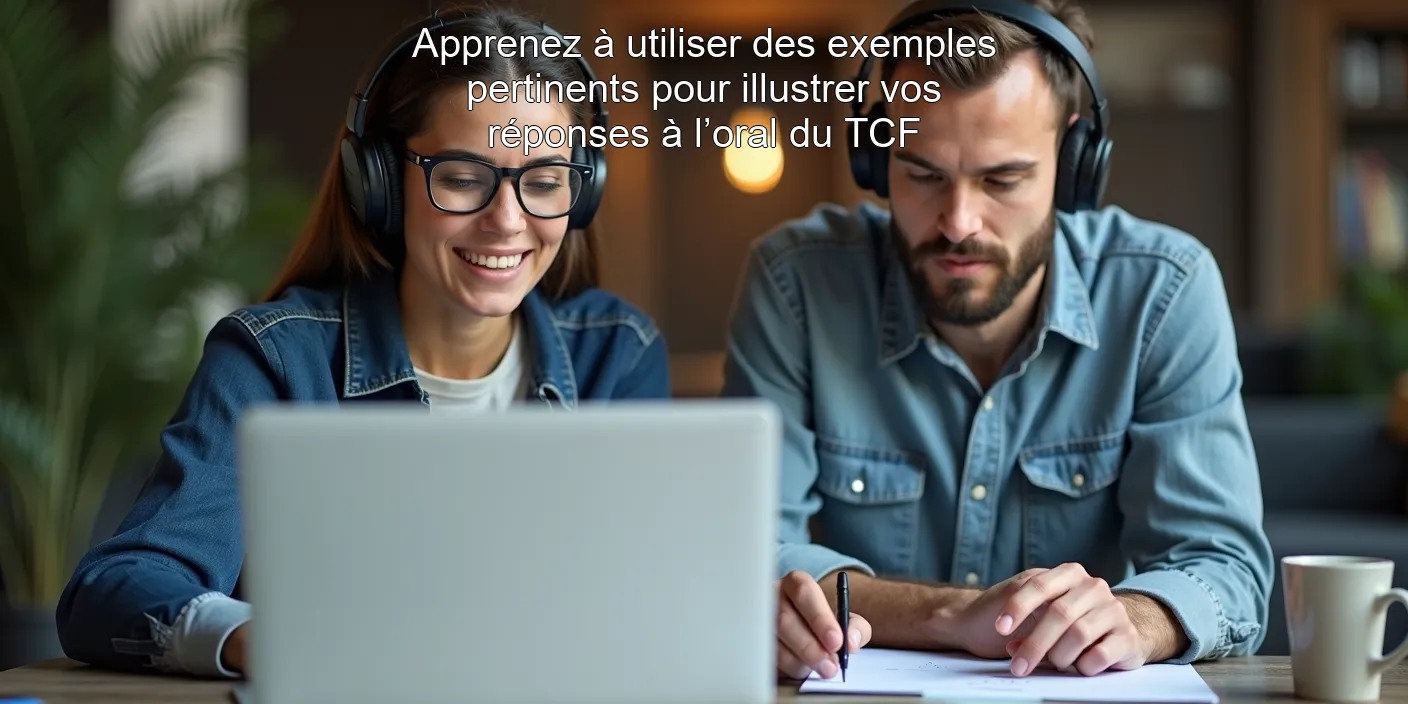 Apprenez à utiliser des exemples pertinents pour illustrer vos réponses à l’oral du TCF