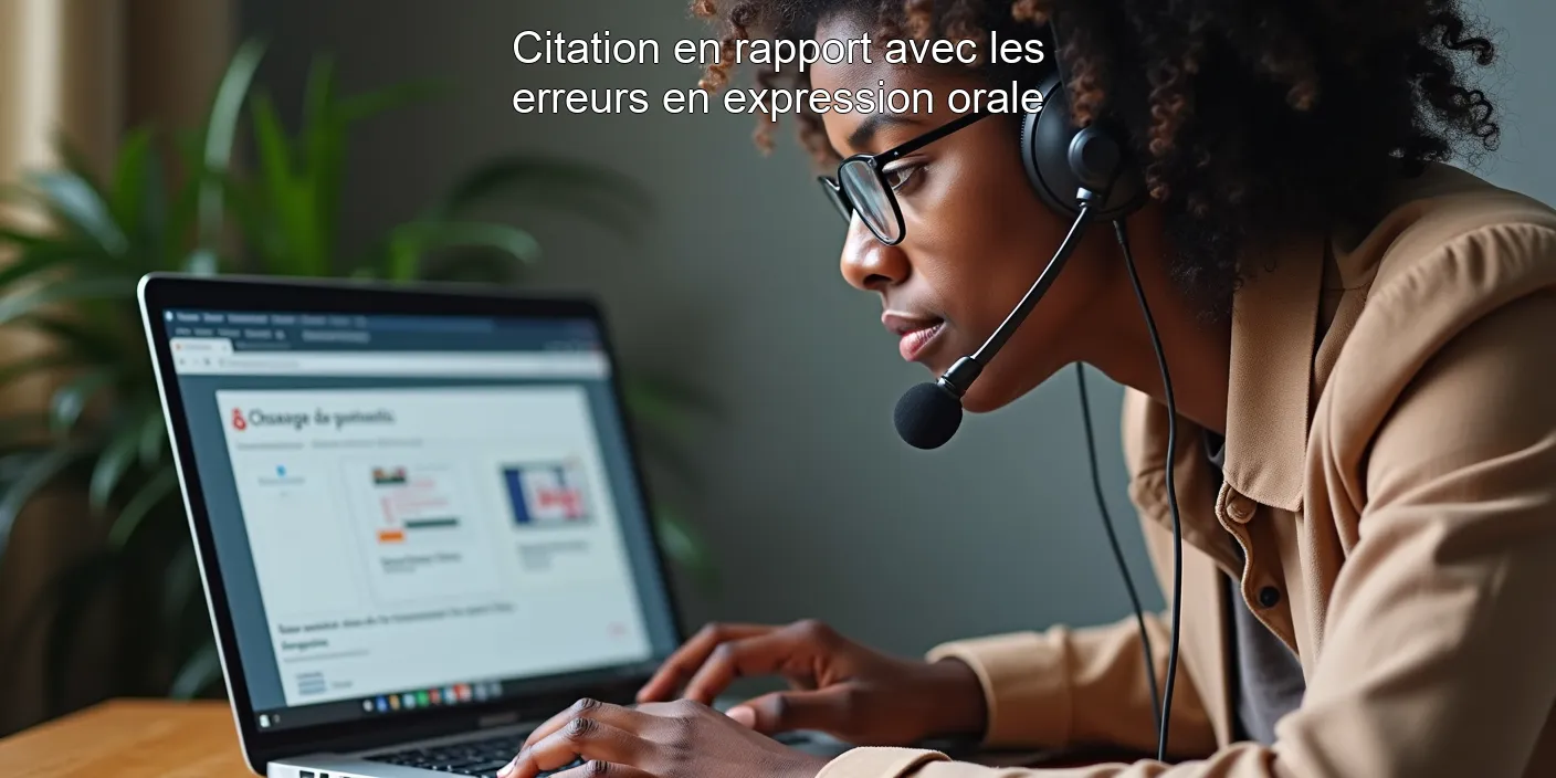 Citation en rapport avec les erreurs en expression orale