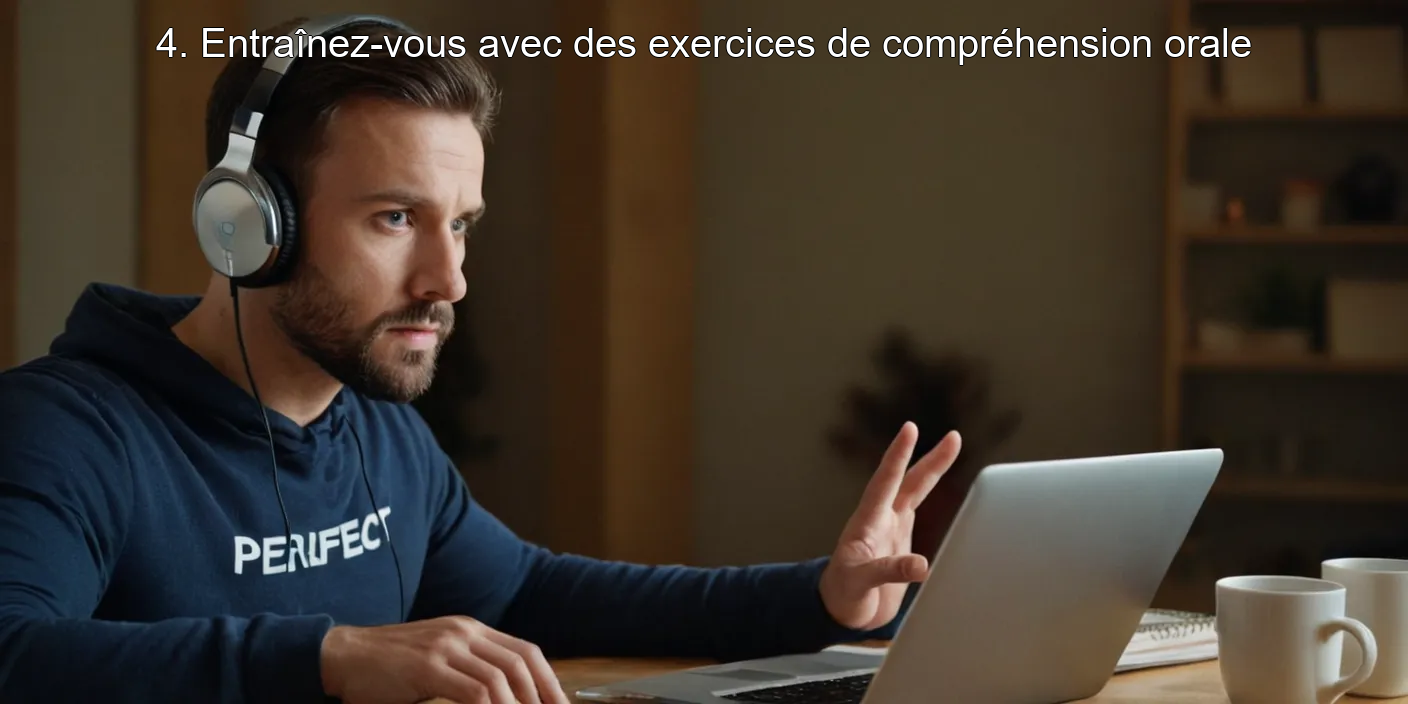4. Entraînez-vous avec des exercices de compréhension orale