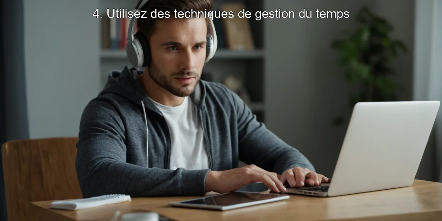 4. Utilisez des techniques de gestion du temps