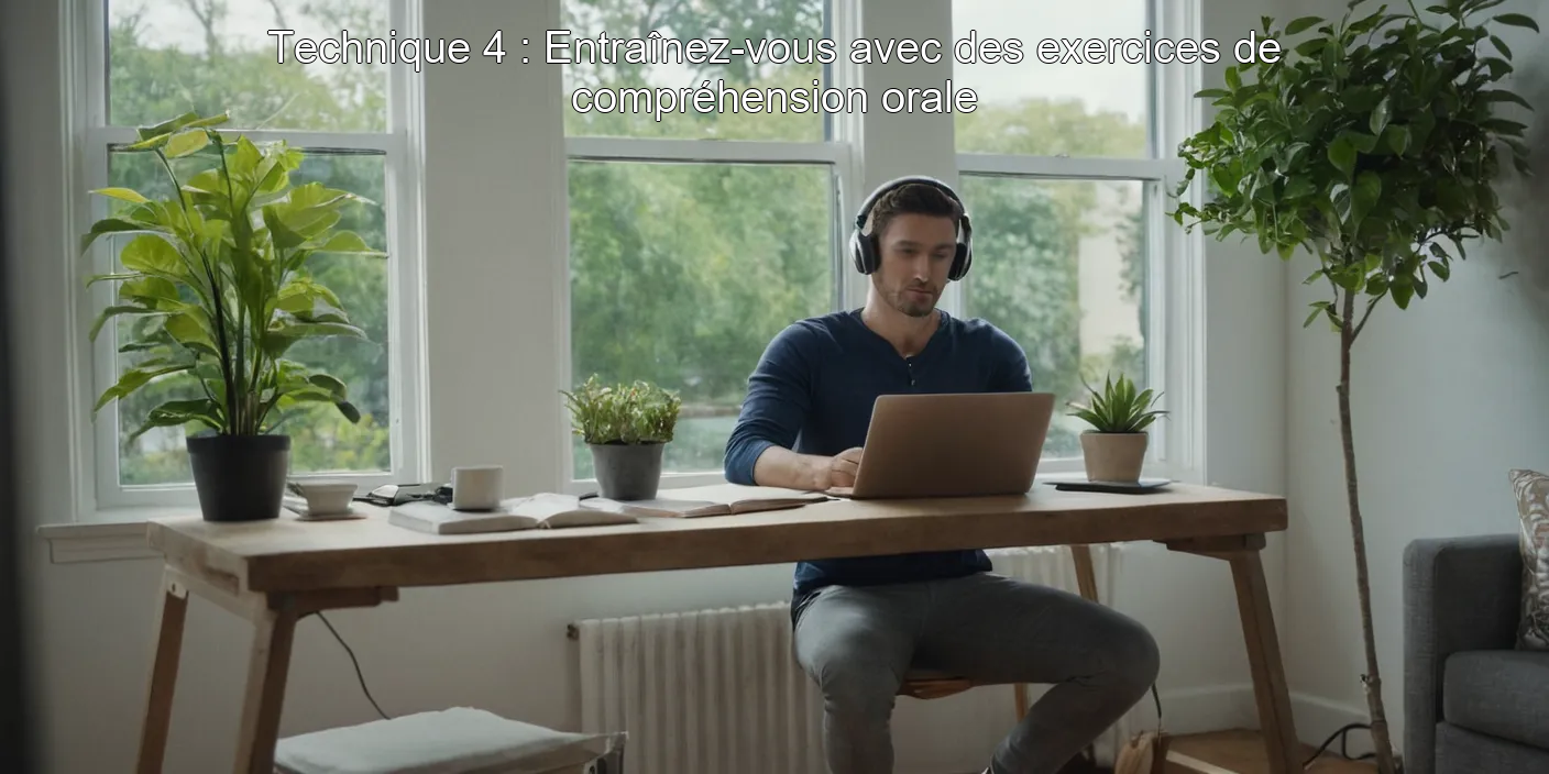 Technique 4 : Entraînez-vous avec des exercices de compréhension orale