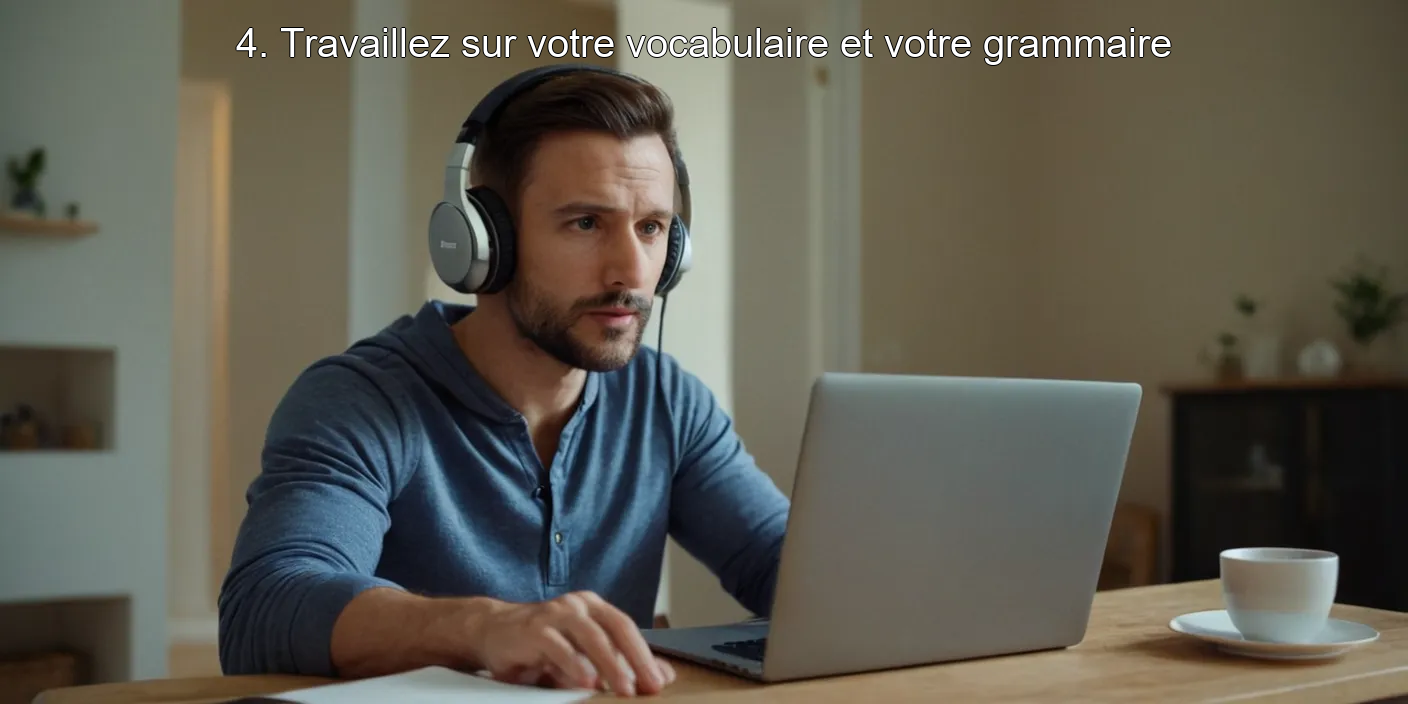 4. Travaillez sur votre vocabulaire et votre grammaire