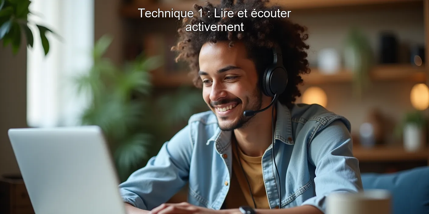 Technique 1 : Lire et écouter activement