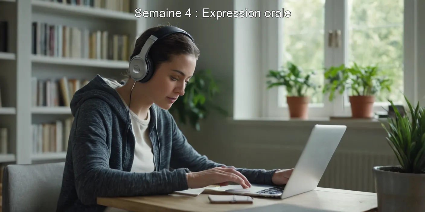 Semaine 4 : Expression orale