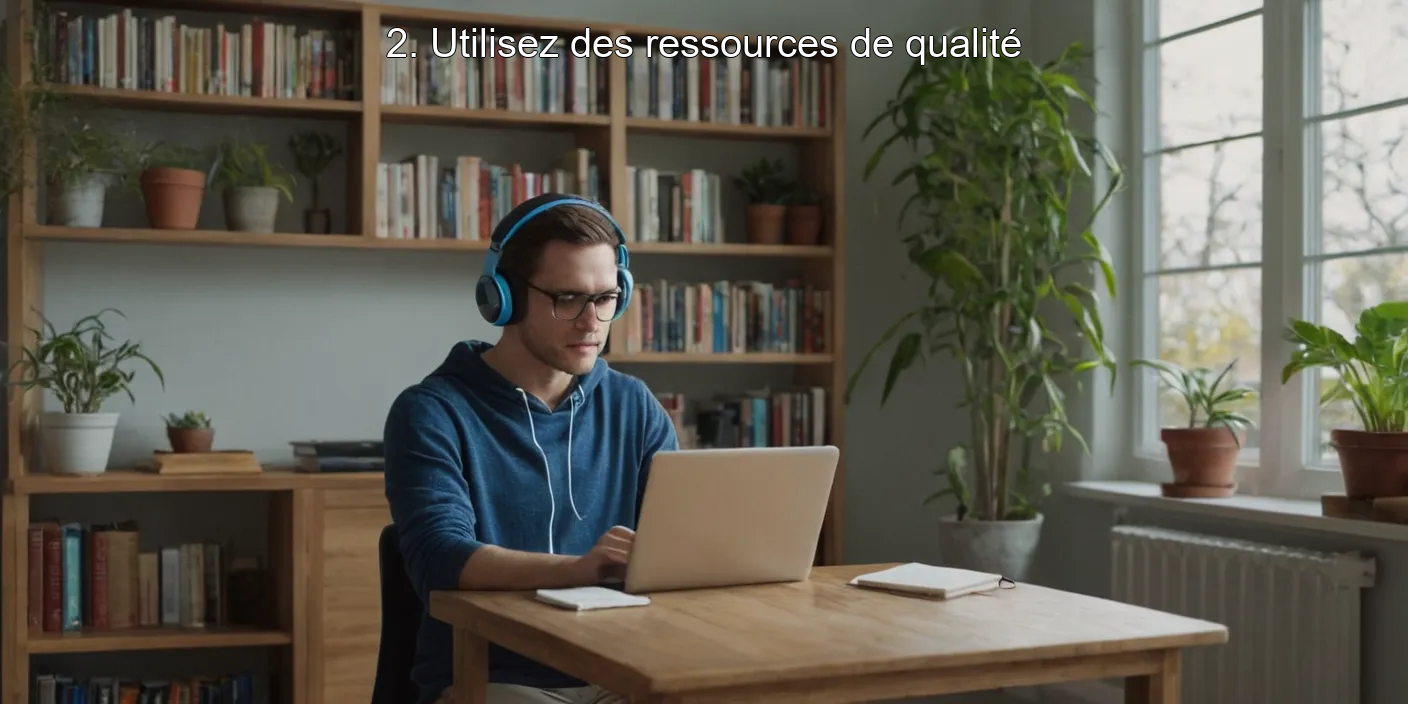 2. Utilisez des ressources de qualité