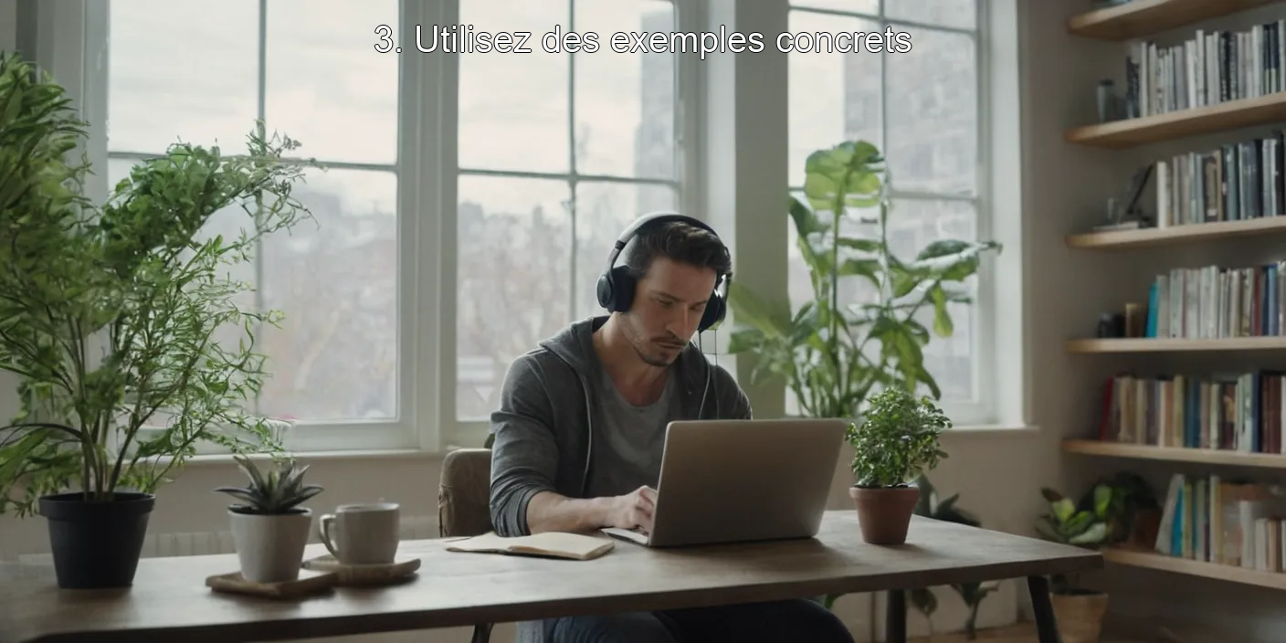3. Utilisez des exemples concrets