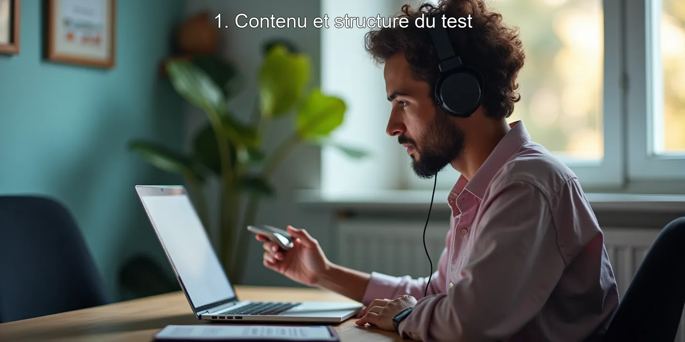 1. Contenu et structure du test