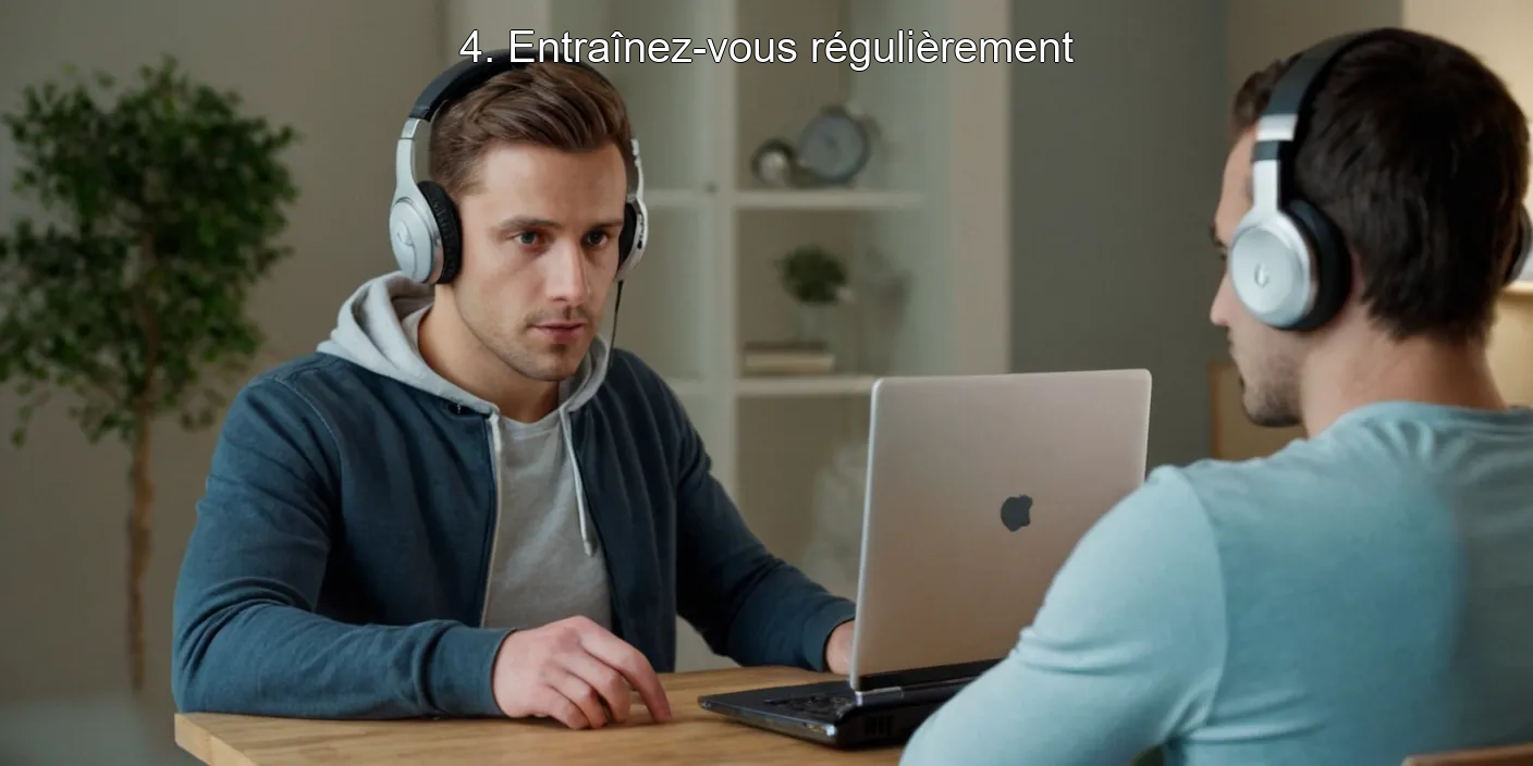 4. Entraînez-vous régulièrement