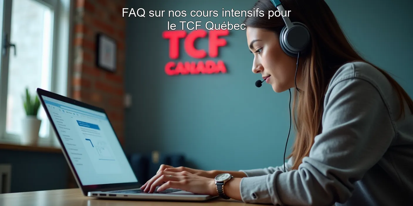 FAQ sur nos cours intensifs pour le TCF Québec