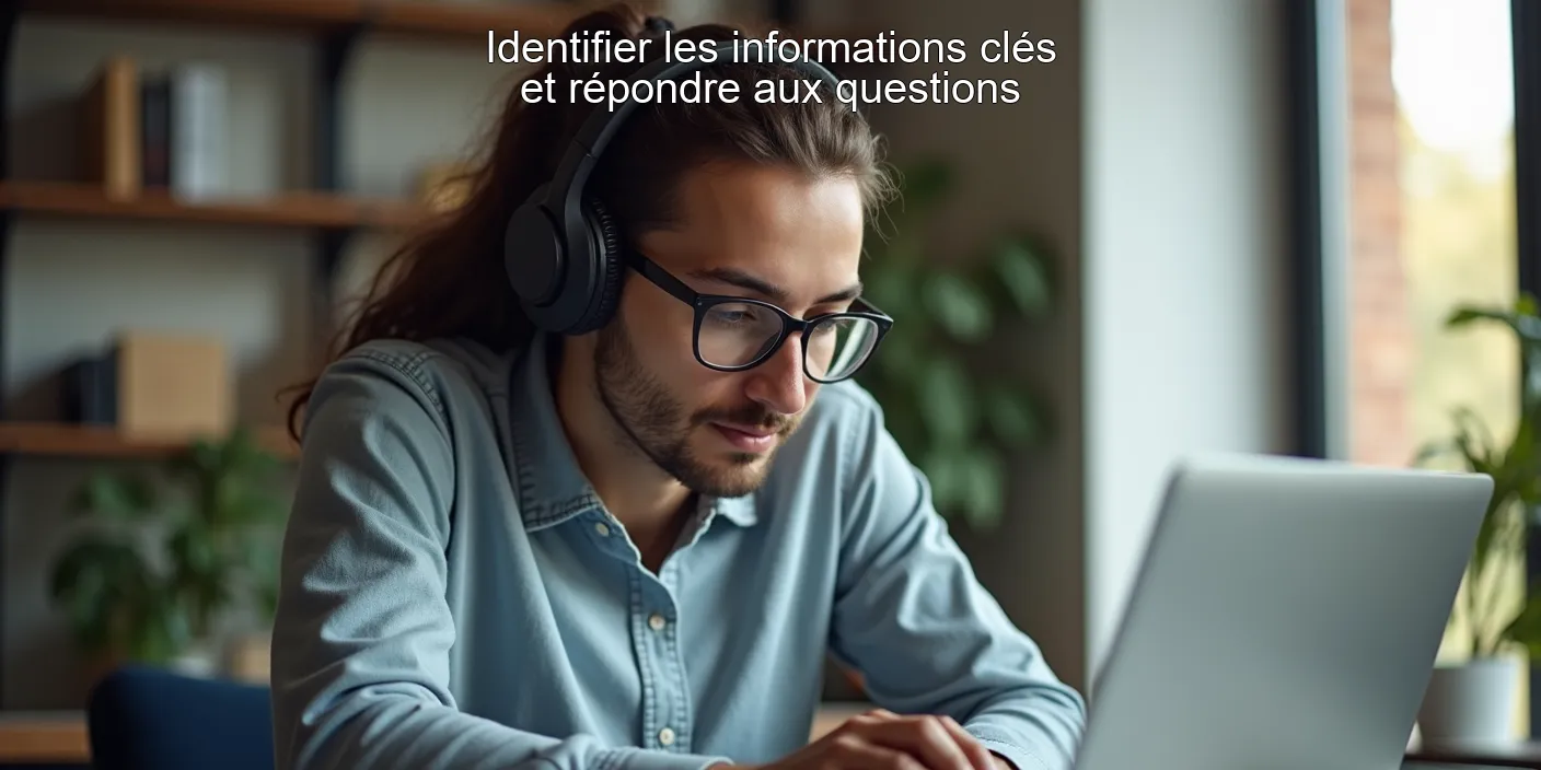 Identifier les informations clés et répondre aux questions