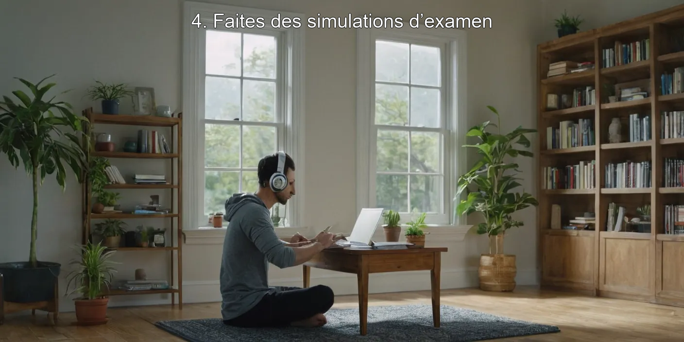 4. Faites des simulations d’examen