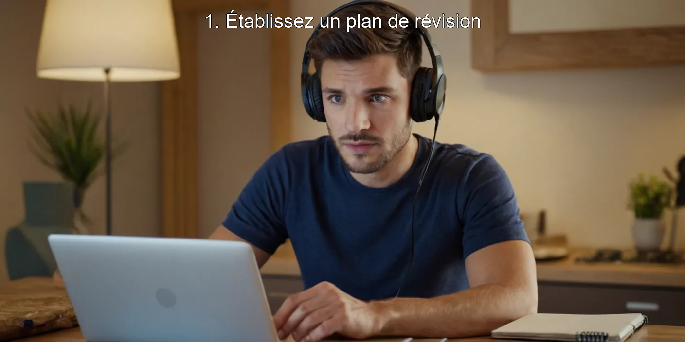 1. Établissez un plan de révision