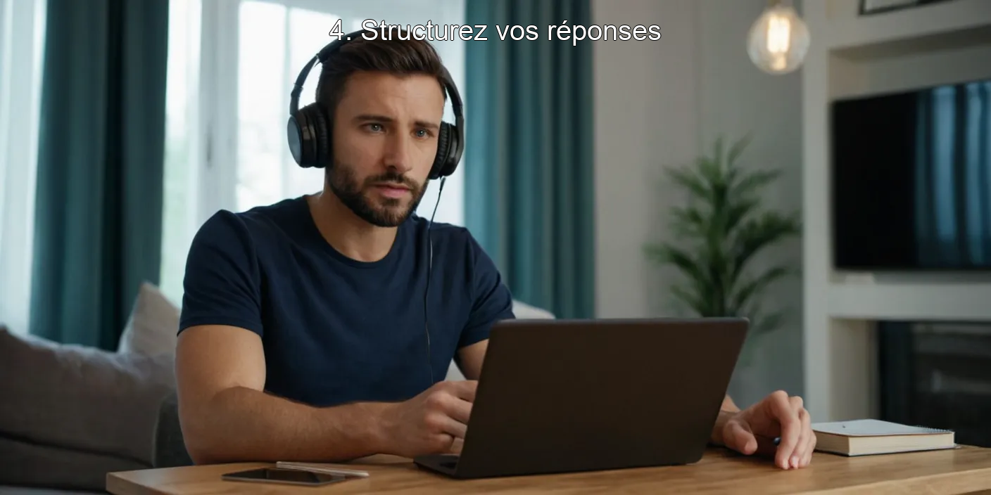 4. Structurez vos réponses