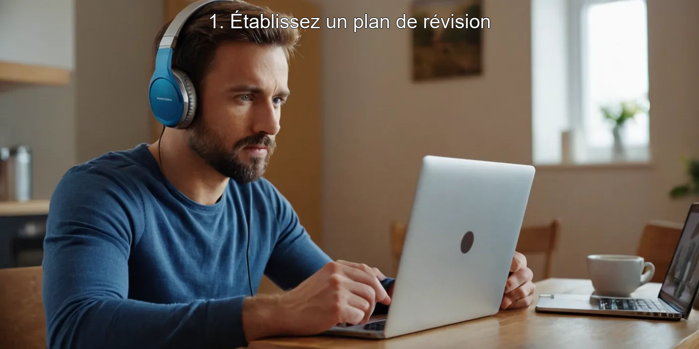 1. Établissez un plan de révision