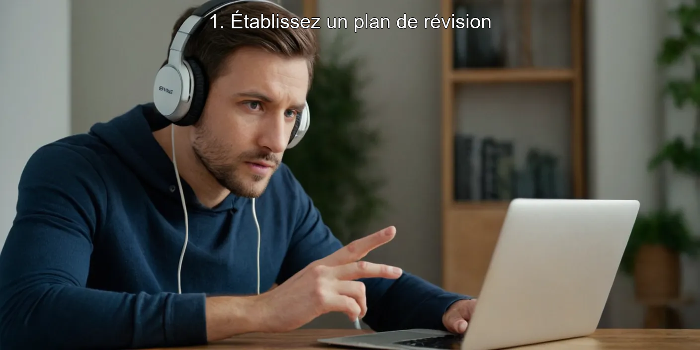 1. Établissez un plan de révision