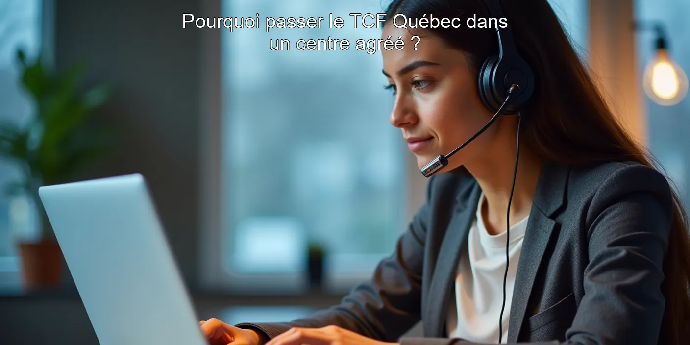 Pourquoi passer le TCF Québec dans un centre agréé ?