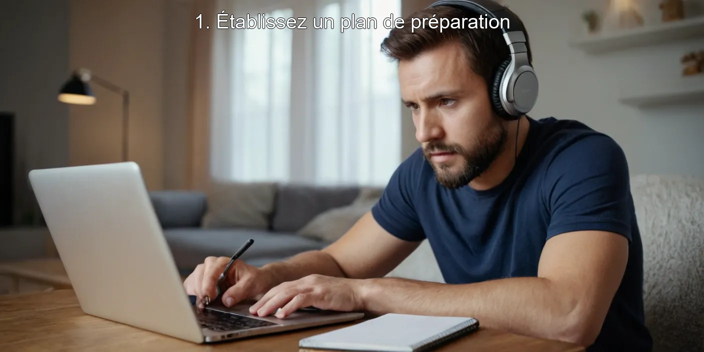 1. Établissez un plan de préparation