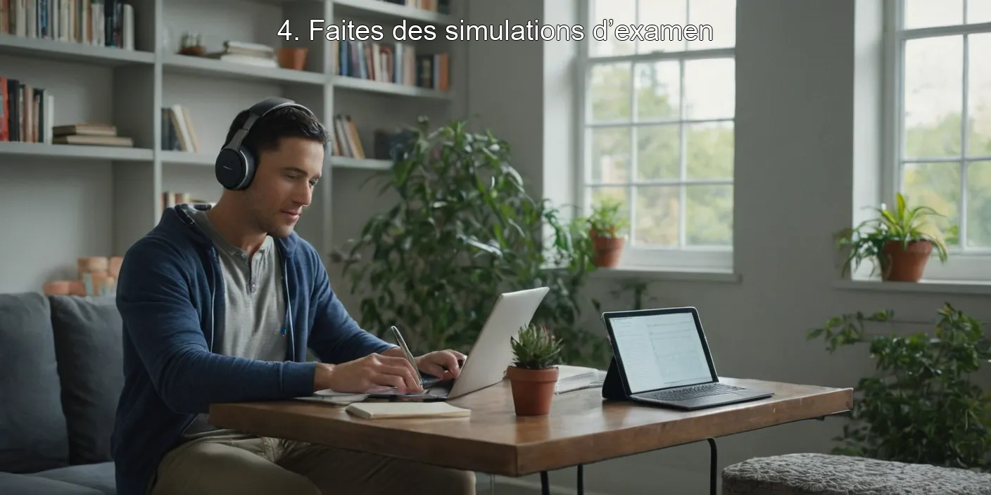 4. Faites des simulations d’examen