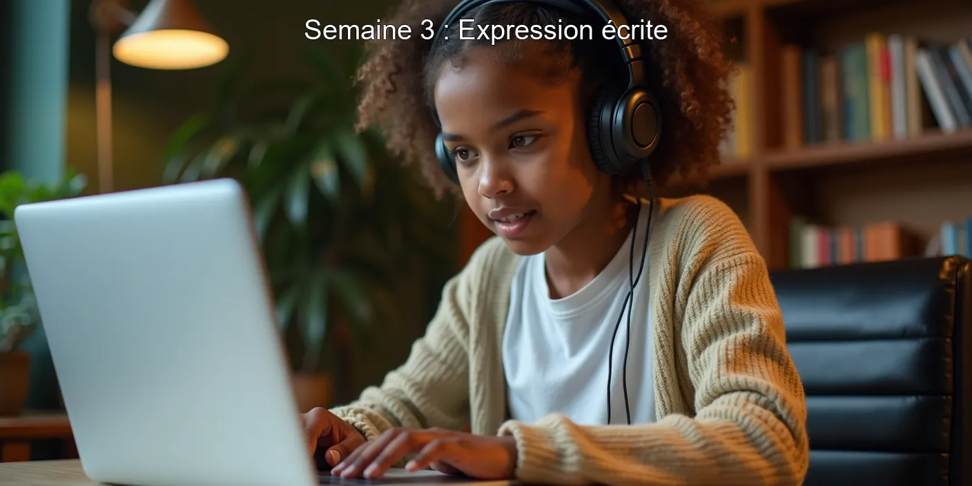 Semaine 3 : Expression écrite