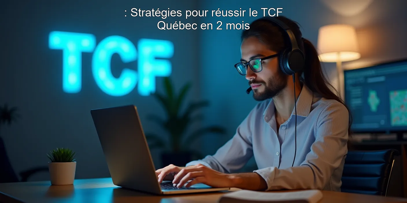 : Stratégies pour réussir le TCF Québec en 2 mois
