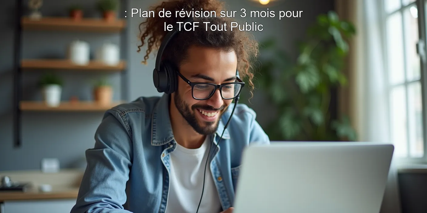 : Plan de révision sur 3 mois pour le TCF Tout Public