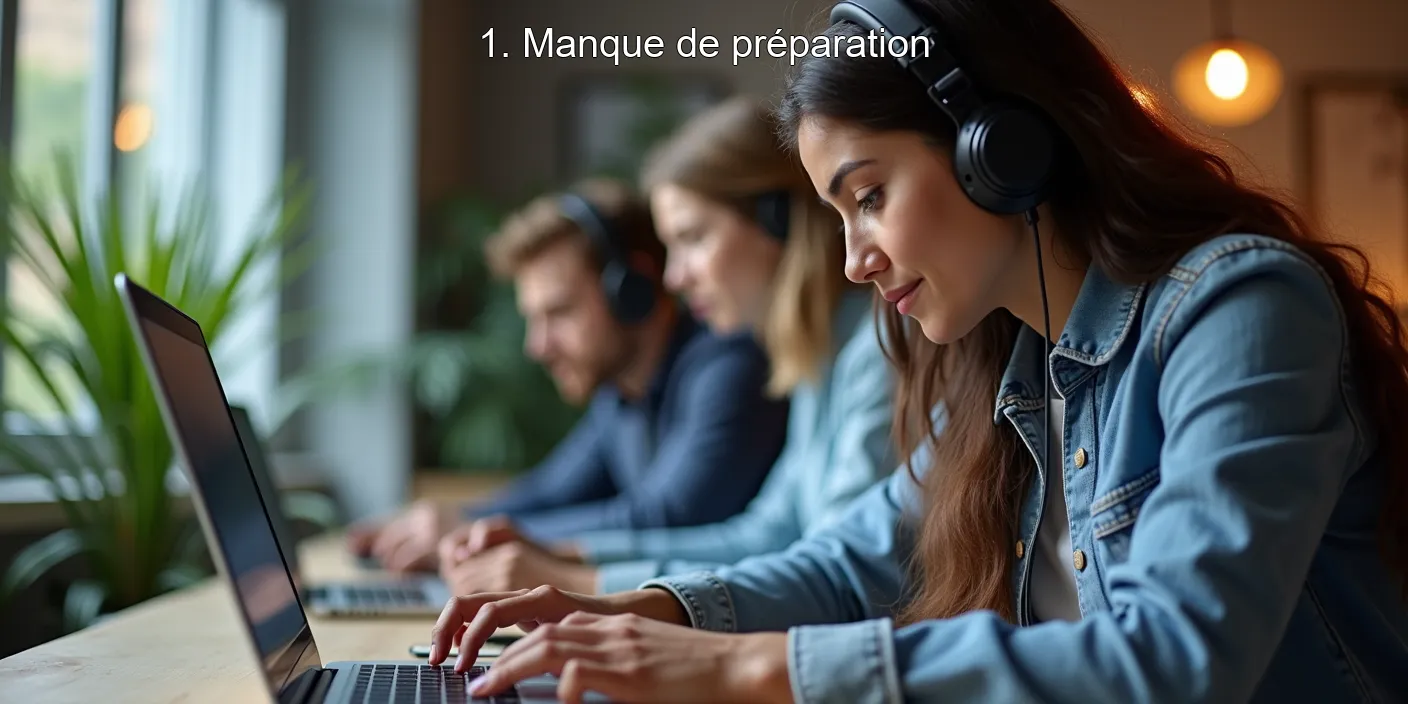 1. Manque de préparation