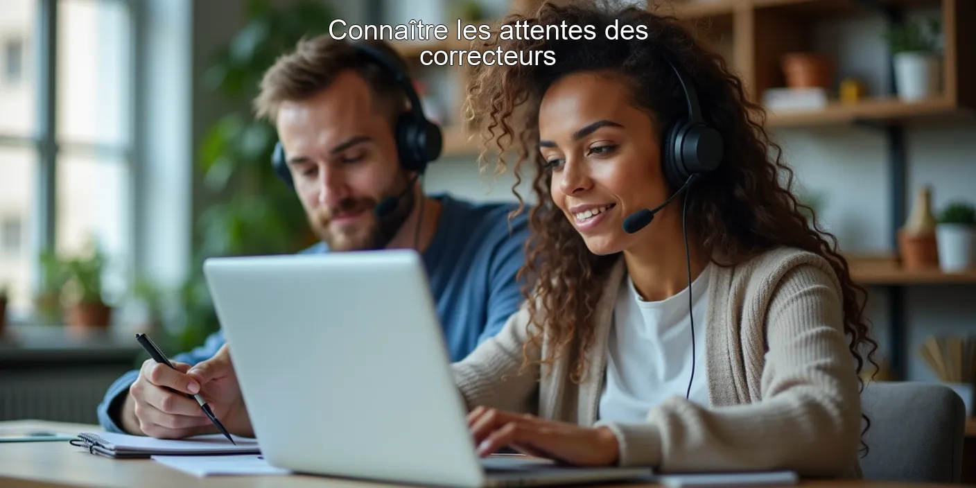 Connaître les attentes des correcteurs