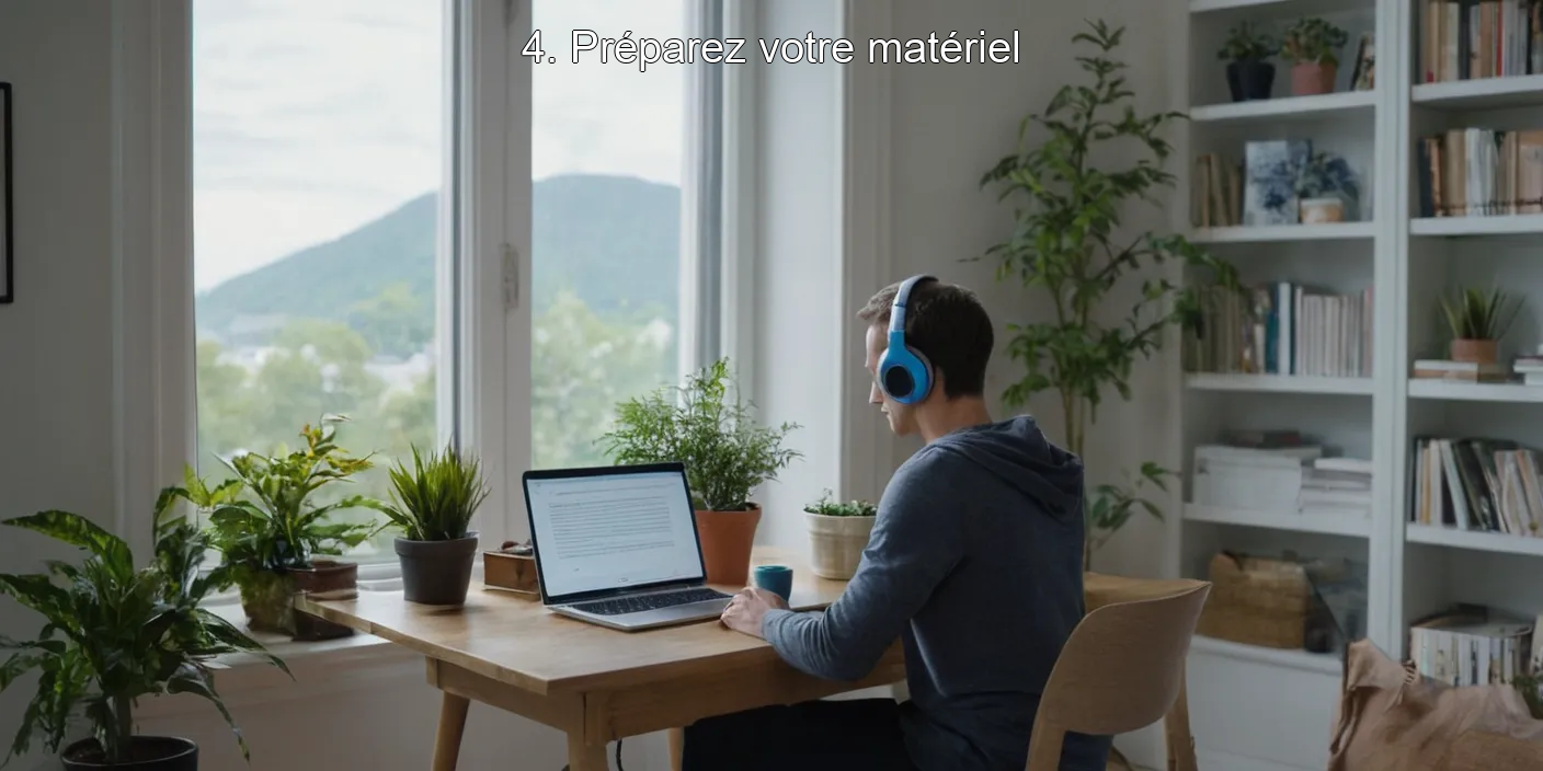 4. Préparez votre matériel