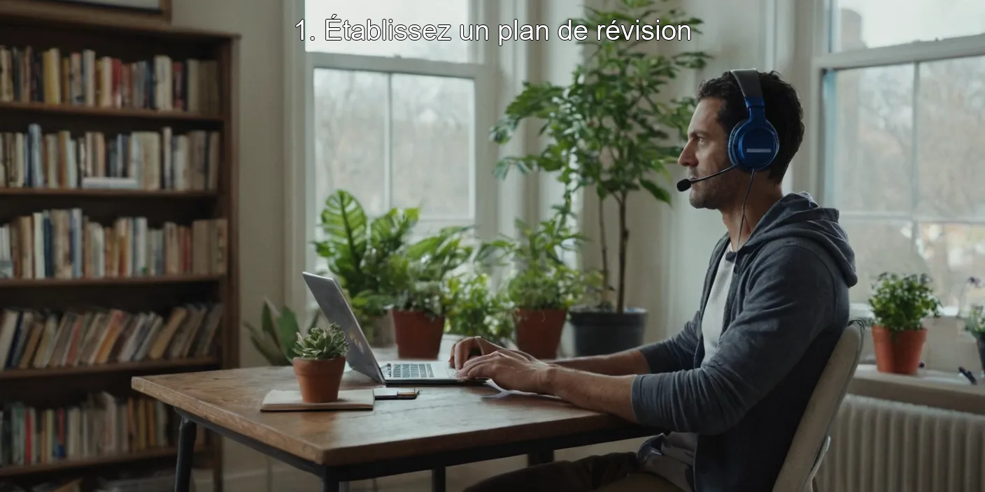 1. Établissez un plan de révision