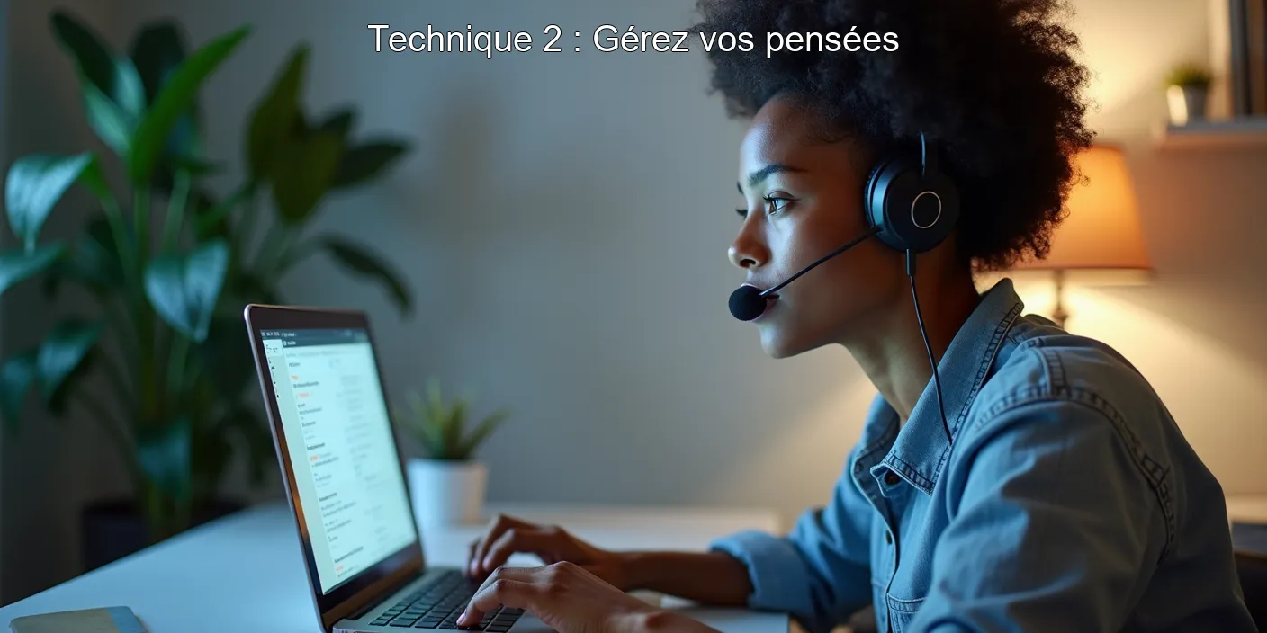 Technique 2 : Gérez vos pensées