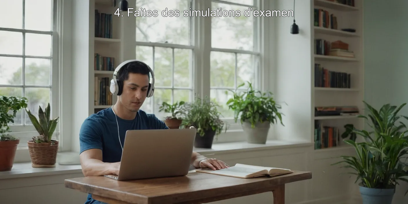 4. Faites des simulations d’examen