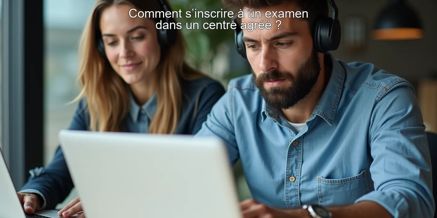 Comment s’inscrire à un examen dans un centre agréé ?