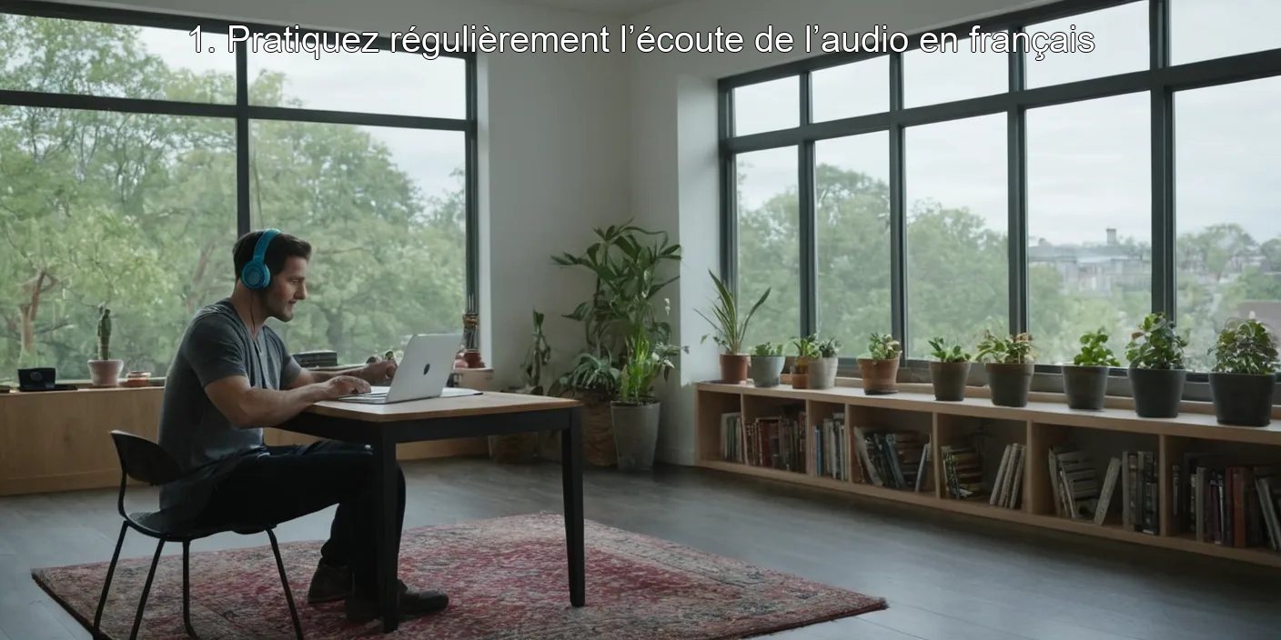 1. Pratiquez régulièrement l’écoute de l’audio en français
