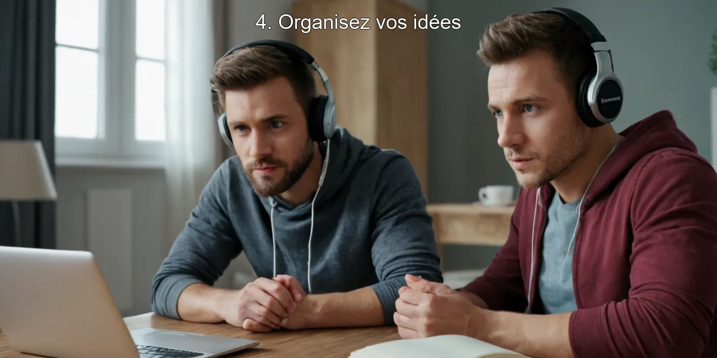 4. Organisez vos idées