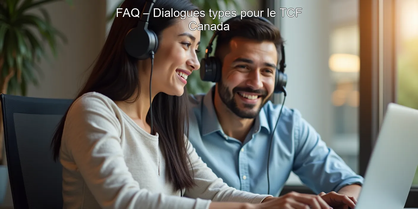 FAQ – Dialogues types pour le TCF Canada