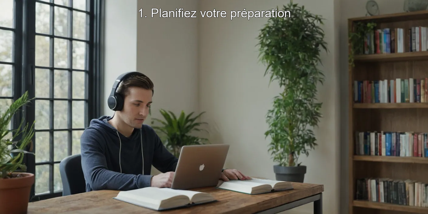 1. Planifiez votre préparation