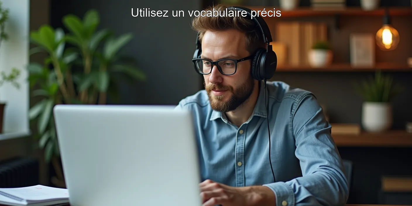 Utilisez un vocabulaire précis