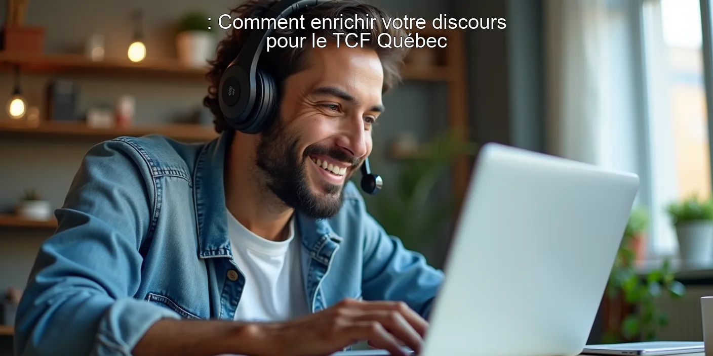 : Comment enrichir votre discours pour le TCF Québec