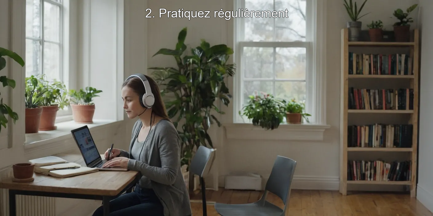 2. Pratiquez régulièrement