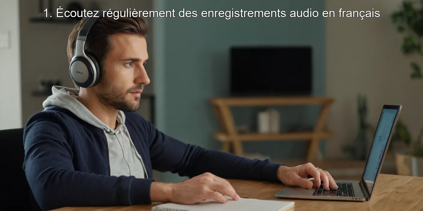 1. Écoutez régulièrement des enregistrements audio en français
