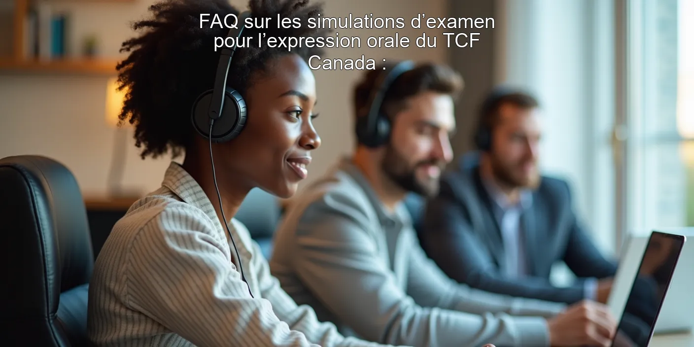 FAQ sur les simulations d’examen pour l’expression orale du TCF Canada :