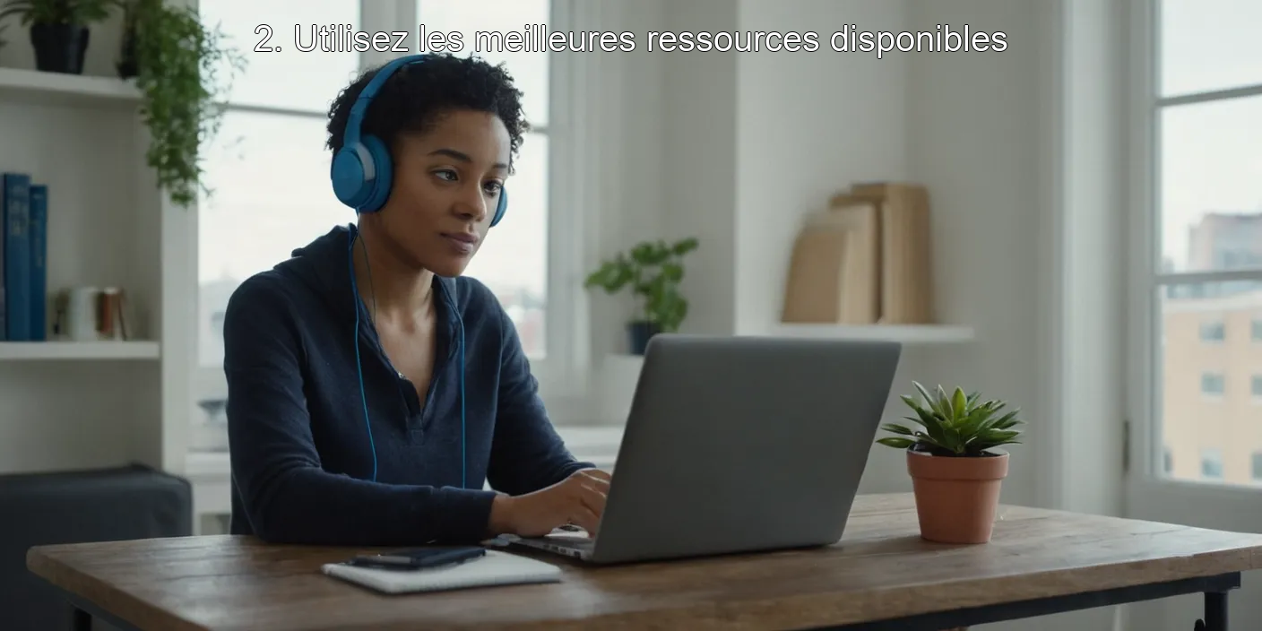 2. Utilisez les meilleures ressources disponibles