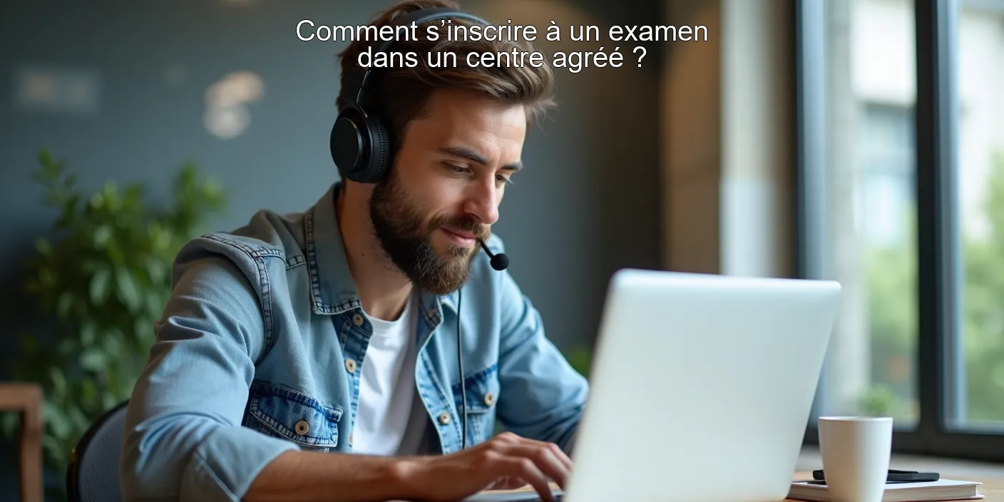 Comment s’inscrire à un examen dans un centre agréé ?