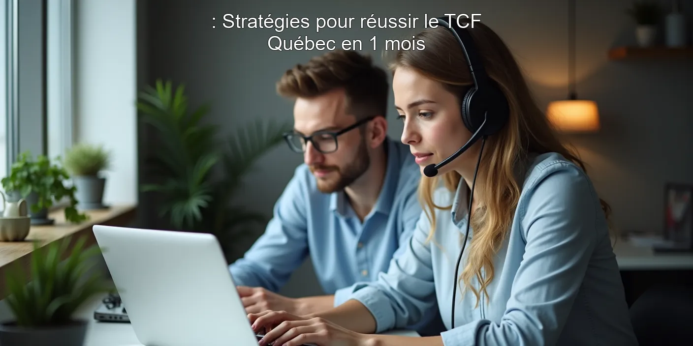 : Stratégies pour réussir le TCF Québec en 1 mois