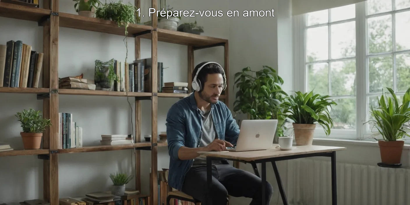 1. Préparez-vous en amont